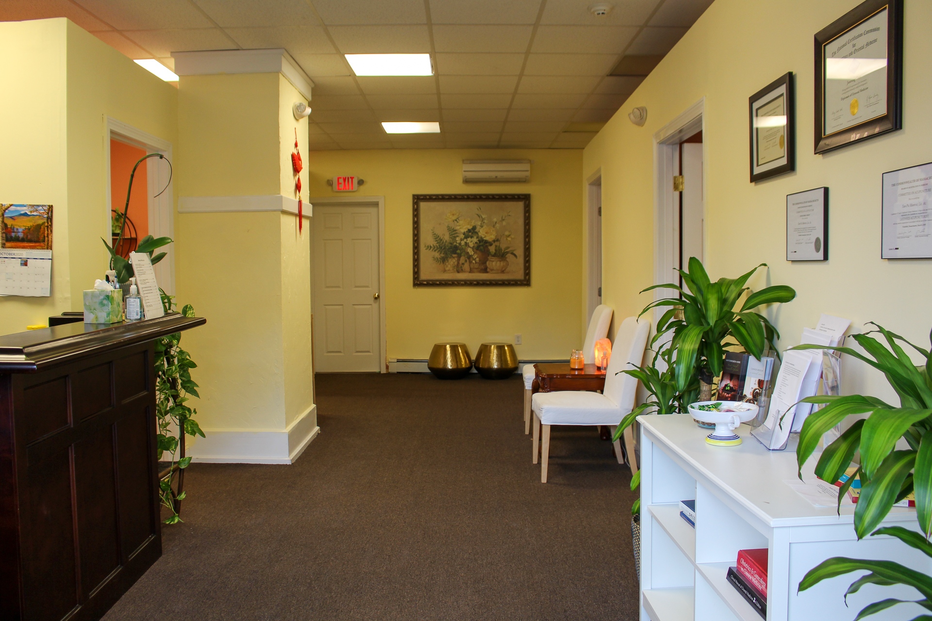 Clinic reception and lobby